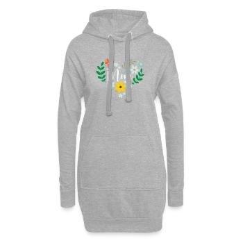 Beste Mutter aller Zeiten - Hoodie-Kleid - Grau meliert - Vorne