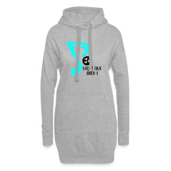 STOLZ AUF MUSIKERIN - MUSIKNOTE MUSIKINSTRUMENTE - Hoodie-Kleid - Grau meliert - Vorne