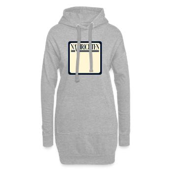 NACHRICHTEN SELBST GESTALTEN - Hoodie-Kleid - Grau meliert - Vorne