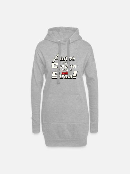 Auto Tuning Schrauber Kult Auto mit charakter (25) - Hoodie-Kleid - Grau meliert