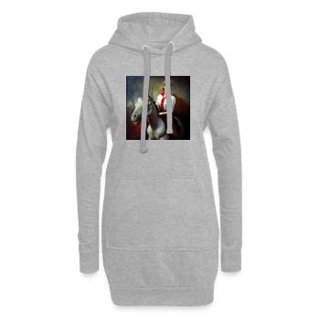 Prüfstandsfahrer 01 - Hoodie-Kleid - Grau meliert - Vorne