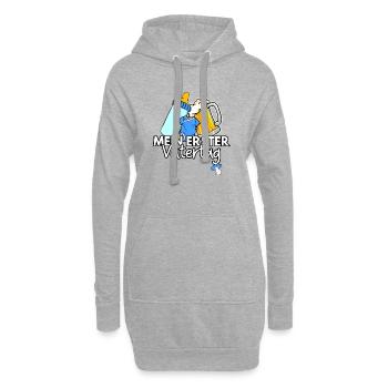 Mein erster Vatertag Junge Geschenk - Hoodie-Kleid - Grau meliert - Vorne