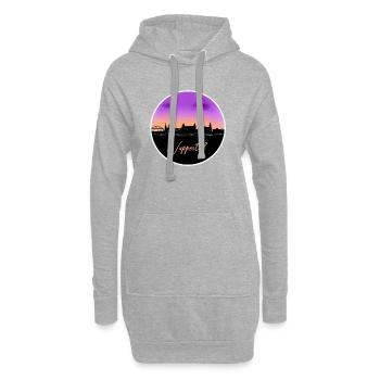 Wuppertal Fine Skyline - Hoodie-Kleid - Grau meliert - Vorne
