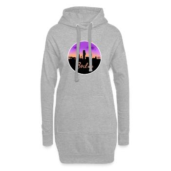Bochum Fine Skyline - Hoodie-Kleid - Grau meliert - Vorne