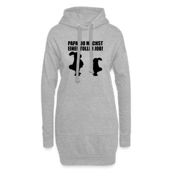 VATERTAGSGESCHENKE - BESTER PAPA - VATER KIND - Hoodie-Kleid - Grau meliert - Vorne