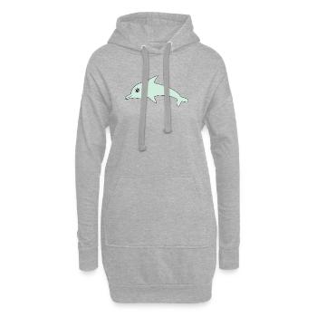 Delfin Delphine - Hoodie-Kleid - Grau meliert - Vorne