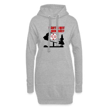 ABNEHMEN LUSTIG - DIÄT SPRÜCHE HUMOR - FEINGEFÜHL - Hoodie-Kleid - Grau meliert - Vorne