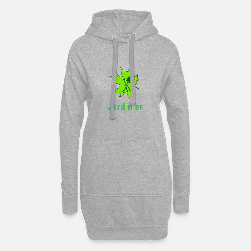 Gärtner - Hoodie-Kleid - Grau meliert