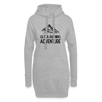 Ultra Running Advrenture - Hoodie-Kleid - Grau meliert - Vorne
