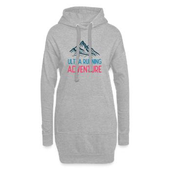 Ultra Running Advrenture - Sweat-shirt à capuche long Femme - gris chiné - Devant