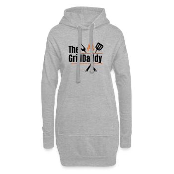 The GrillDaddy - Design Barbecue pour Papa - Sweat-shirt à capuche long Femme - gris chiné - Devant