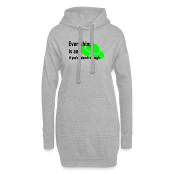 Ufo - Hoodie-Kleid - Grau meliert - Vorne
