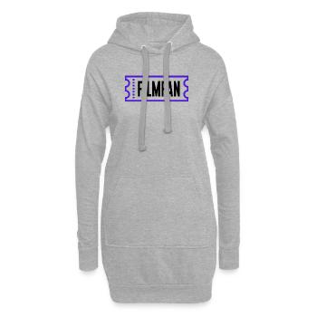 Filme Movies Statement Binge Watching Kino Cineast - Hoodie-Kleid - Grau meliert - Vorne
