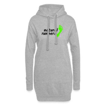 Barefoot Natural Runners 2023 Landscape 2-line - Hoodie Dress - heather grey - Front