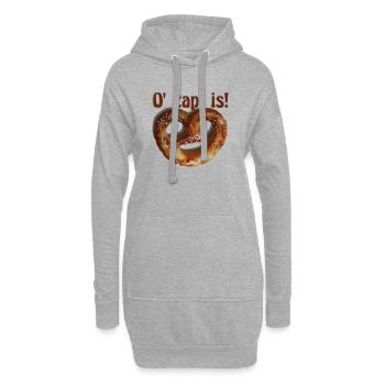 Brezel O' zapft ist - Hoodie-Kleid - Grau meliert - Vorne