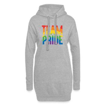 Mois de la fierté LGBT - Fierté d’équipe - Sweat-shirt à capuche long Femme - gris chiné - Devant