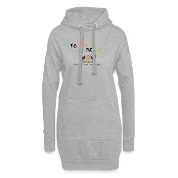 Je älter, desto besser (es sei denn, Sie sind Sushi) - Hoodie-Kleid - Grau meliert - Vorne