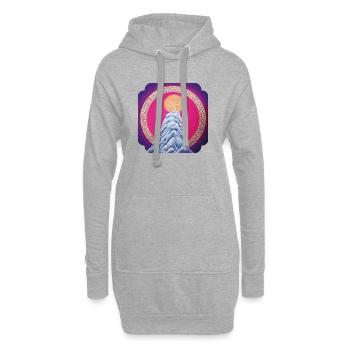 Sternentor der Ewigkeit - Sonja Ariel von Staden - Hoodie-Kleid - Grau meliert - Vorne