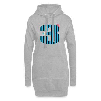 STYLO BLEU TROIS NUMÉROS 3 ÉLÈVES DE TROISIÈME ANNÉE - Sweat-shirt à capuche long Femme - gris chiné - Devant