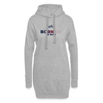 Plaisir de conduite - Sweat-shirt à capuche long Femme - gris chiné - Devant