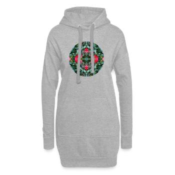 Nature Mandala Été à Nbg Johannis - Sweat-shirt à capuche long Femme - gris chiné - Devant
