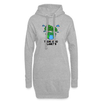 Planet Earth Environment Environmentalist Tree Statement - Hoodie Dress - heather grey - Front