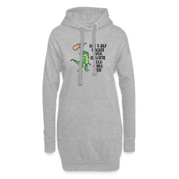 Erderwärmung Erde Artenschutz Umwelt Statement - Hoodie-Kleid - Grau meliert - Vorne