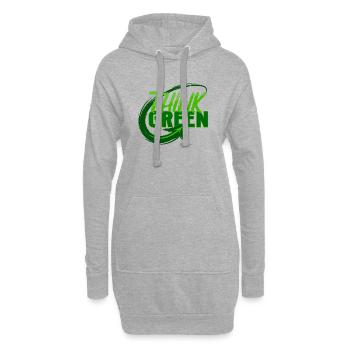 Umweltfreundlich Natur Mutter Erde Umwelt Spruch - Hoodie-Kleid - Grau meliert - Vorne