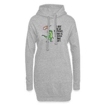 Environnement Terre Réchauffement climatique Déclaration sur les dommages environnementaux - Sweat-shirt à capuche long Femme - gris chiné - Devant