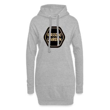Klasse Lehrerin - Klassenlehrerin LEHRAMT - Hoodie-Kleid - Grau meliert - Vorne