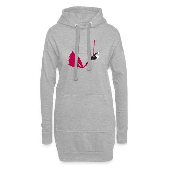Magenta Silks Luftakrobatik - Hoodie-Kleid - Grau meliert - Vorne