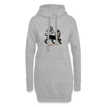 Réadoration - Sweat-shirt à capuche long Femme - gris chiné - Devant