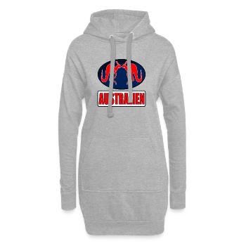 AUSTRALIEN KÄNGURU PAARE - Hoodie-Kleid - Grau meliert - Vorne