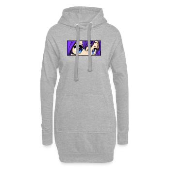 Zeichentrick Comic Mangastyle Anime Manga Japan - Hoodie-Kleid - Grau meliert - Vorne