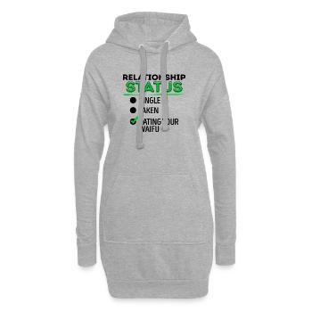 Anime Japanese Comic Animation Manga Déclaration - Sweat-shirt à capuche long Femme - gris chiné - Devant