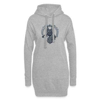 Totem du Greyhound - Hoodie Dress - heather grey - Front