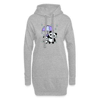 Geschwisterliebe Statement Stolzer Großer Bruder - Hoodie-Kleid - Grau meliert - Vorne