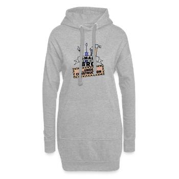 Cœur de frère Déclaration de Big Brother Bro Siblings - Sweat-shirt à capuche long Femme - gris chiné - Devant