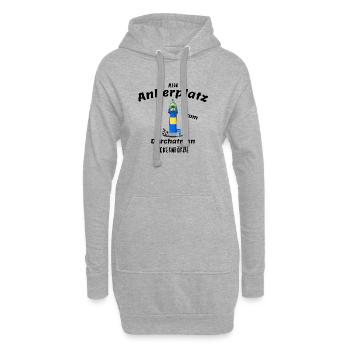 Alter Leuchtturm Eckernförde, Ankerplatz - Hoodie-Kleid - Grau meliert - Vorne