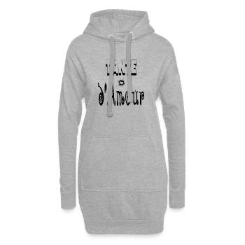 Tante Amour Cœur Tata - Sweat-shirt à capuche long Femme - gris chiné - Devant