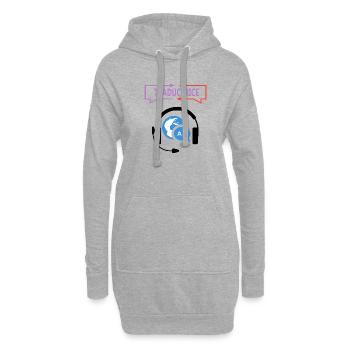 Traductrice - Sweat-shirt à capuche long Femme - gris chiné - Devant