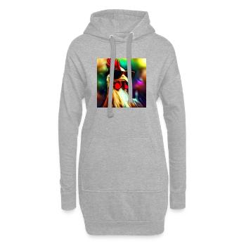 Fancy Chicken III - Hoodie-Kleid - Grau meliert - Vorne