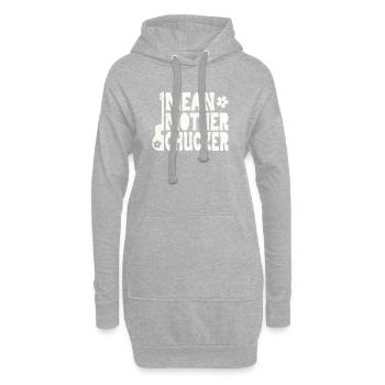 Mean Mother Chucker on Guitar - Hoodie-Kleid - Grau meliert - Vorne