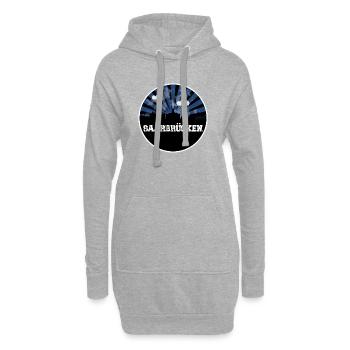Saarbrücken Heimspiel Skyline - Hoodie-Kleid - Grau meliert - Vorne