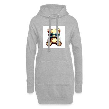 Pixelteddy - Hoodie-Kleid - Grau meliert - Vorne
