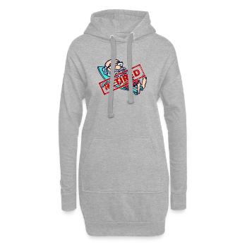 Pensionist Statement Ruhestand Rentner Freiheit - Hoodie-Kleid - Grau meliert - Vorne