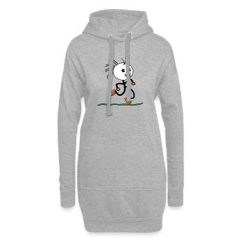Strichmännchen Laufen SPORT RUNNING LÄUFER - Hoodie-Kleid - Grau meliert - Vorne