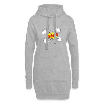 Manu - Hoodie-Kleid - Grau meliert - Vorne