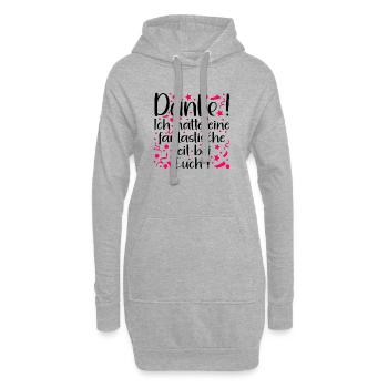 ABSCHIED TEAM LETZTER TAG DANKESCHÖN FANTASTISCH - Hoodie-Kleid - Grau meliert - Vorne