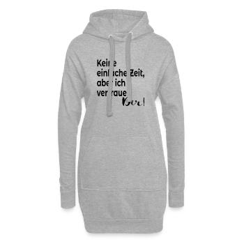 VERTRAUEN SPRÜCHE BEZIEHUNG ZUSPRUCH - Hoodie-Kleid - Grau meliert - Vorne